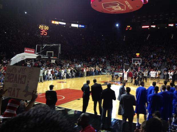 SDSU Seniors Receiving Their Plaques. (Photo Credit:  David Frerker)