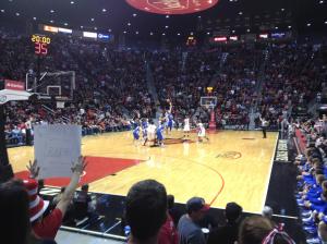 San Diego State Senior Night Game Tip Off (Photo Credit: David Frerker)