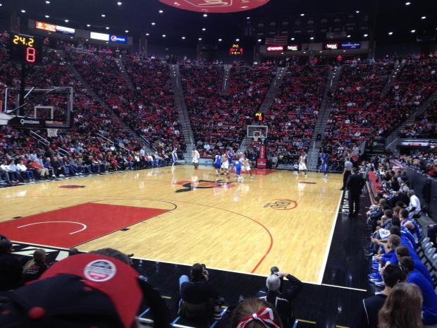 San Diego State Leading Air Force (Photo Credit: David Frerker).