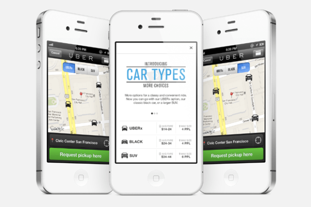Simulated screen images of the app in action